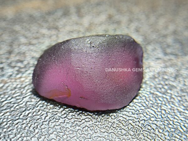 Natural plum purple spinel rough