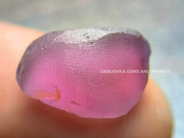Natural plum purple spinel rough