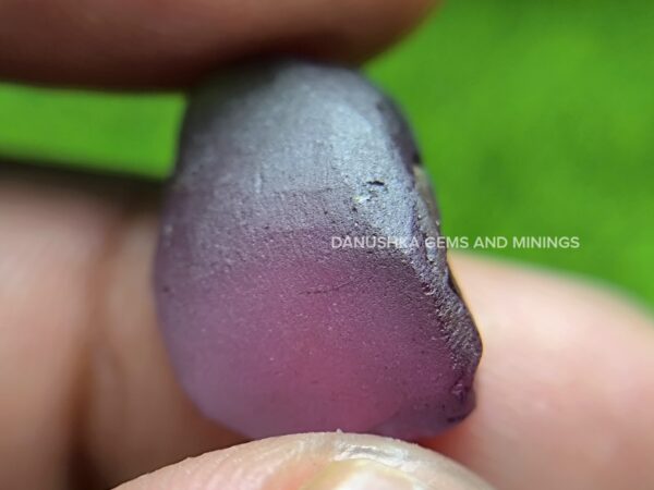 Natural plum purple spinel rough