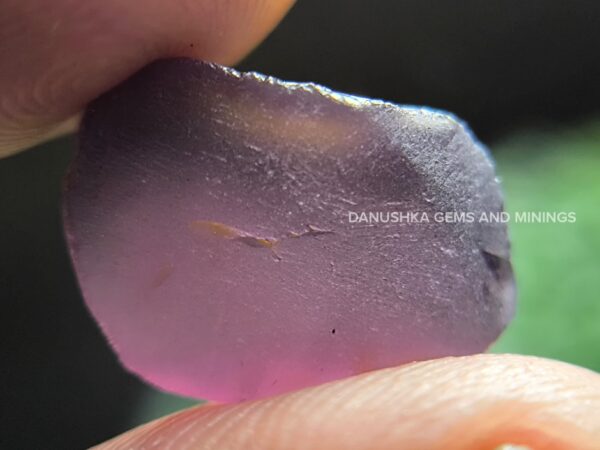 Natural plum purple spinel rough