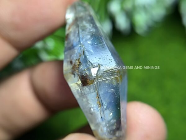 natural bi-pyramidal sapphire crystal