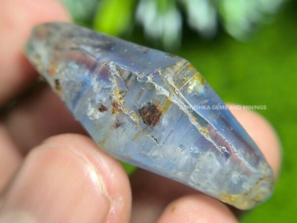 natural bi-pyramidal sapphire crystal