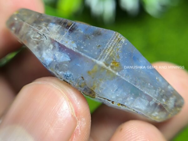 natural bi-pyramidal sapphire crystal