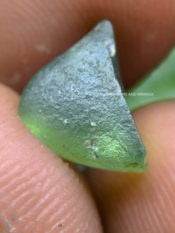 Facet grade green zircon rough stones