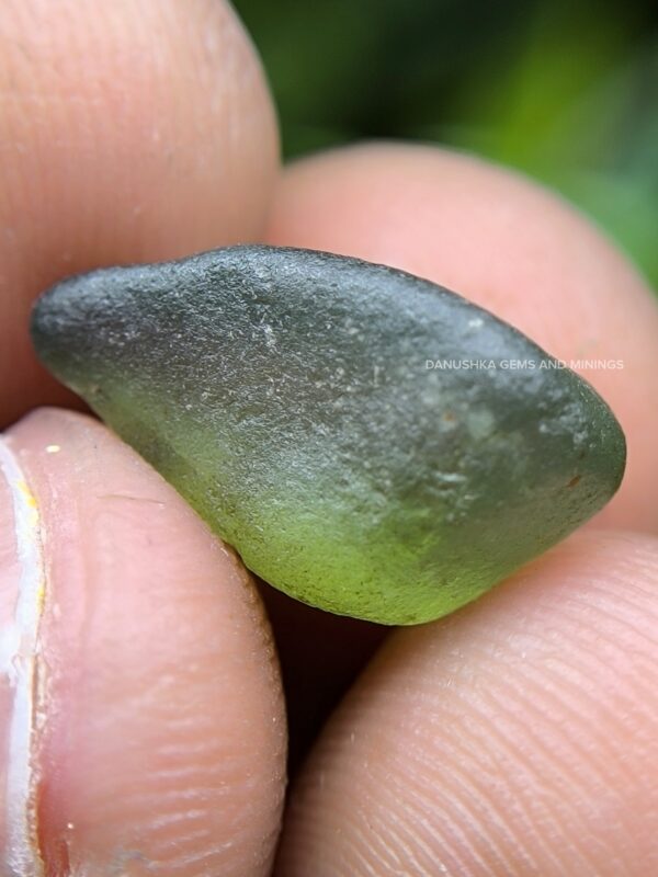 Facet grade green zircon rough stones
