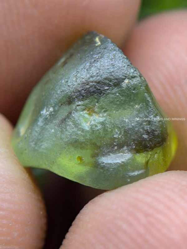 Facet grade green zircon rough stones