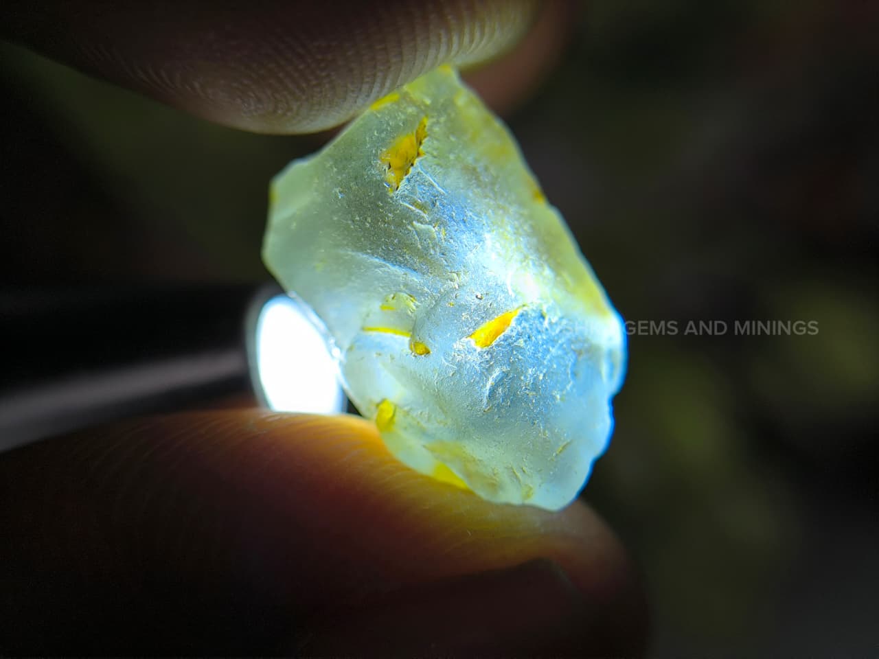 natural Aquamarine rough