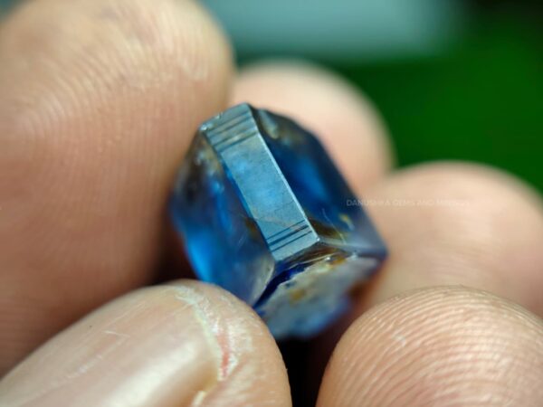 unheated natural blue sapphire crystal