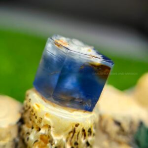 unheated natural blue sapphire crystal