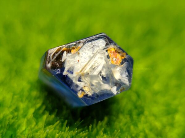 unheated natural blue sapphire crystal