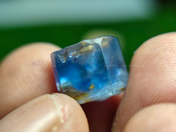 unheated natural blue sapphire crystal