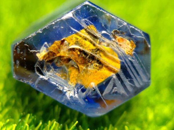 unheated natural blue sapphire crystal