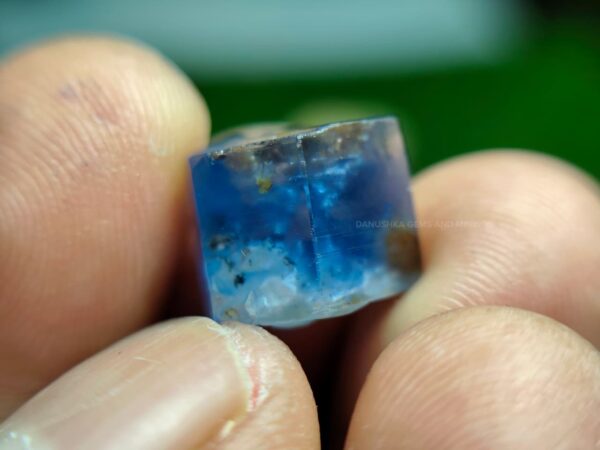 unheated natural blue sapphire crystal