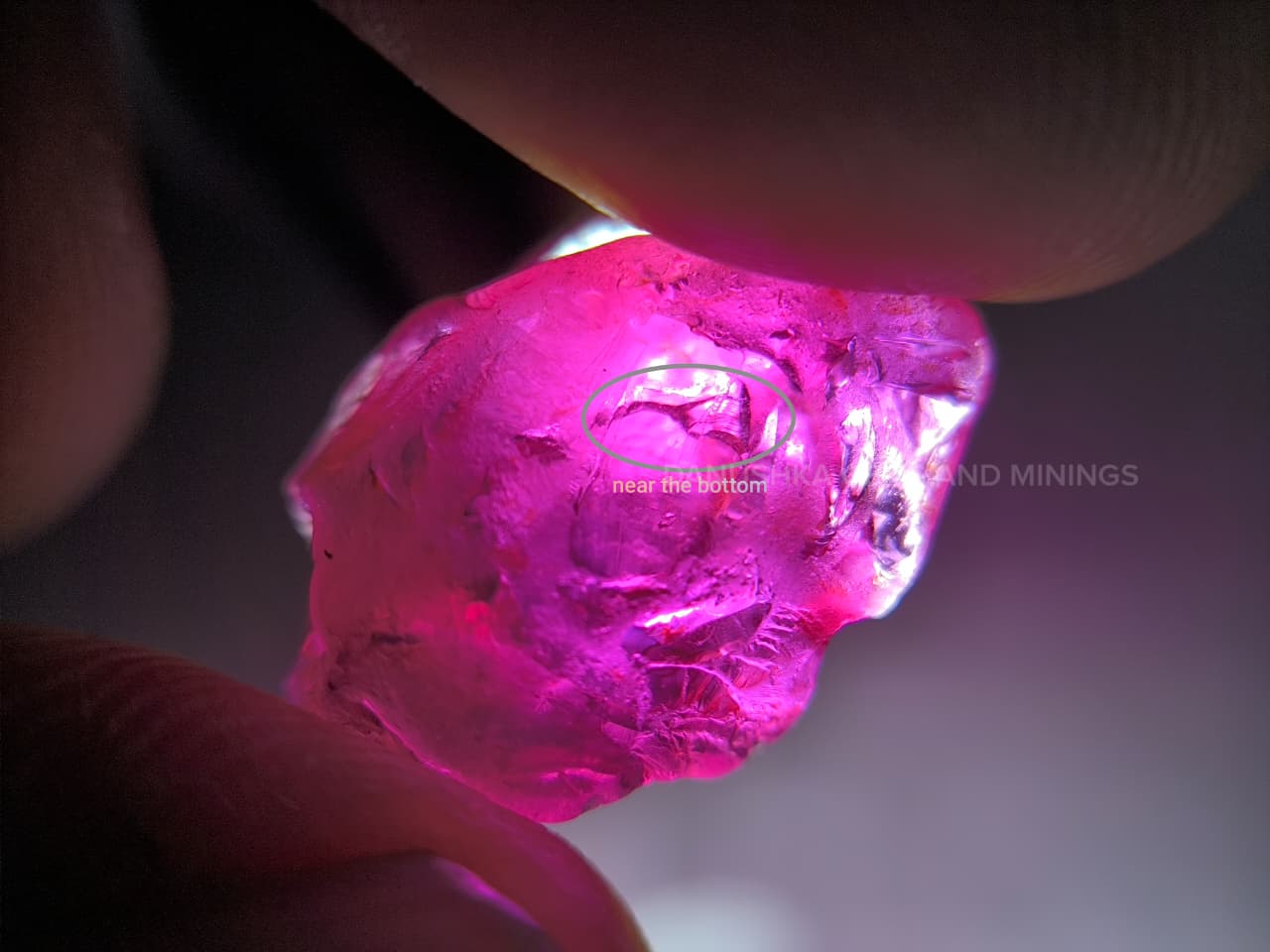Ceylon Natural Sapphire – Magenta Color (Unheated)
