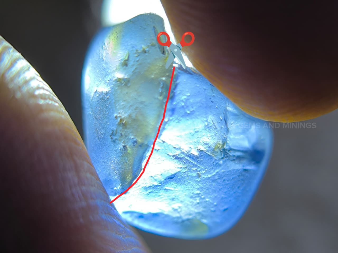 Facet Grade Ceylon Blue Sapphire Rough