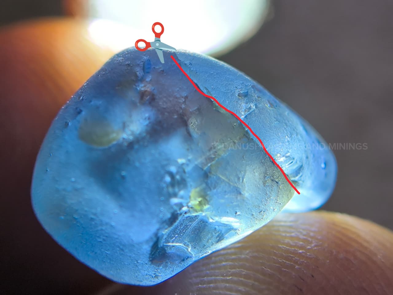 Facet Grade Ceylon Blue Sapphire Rough