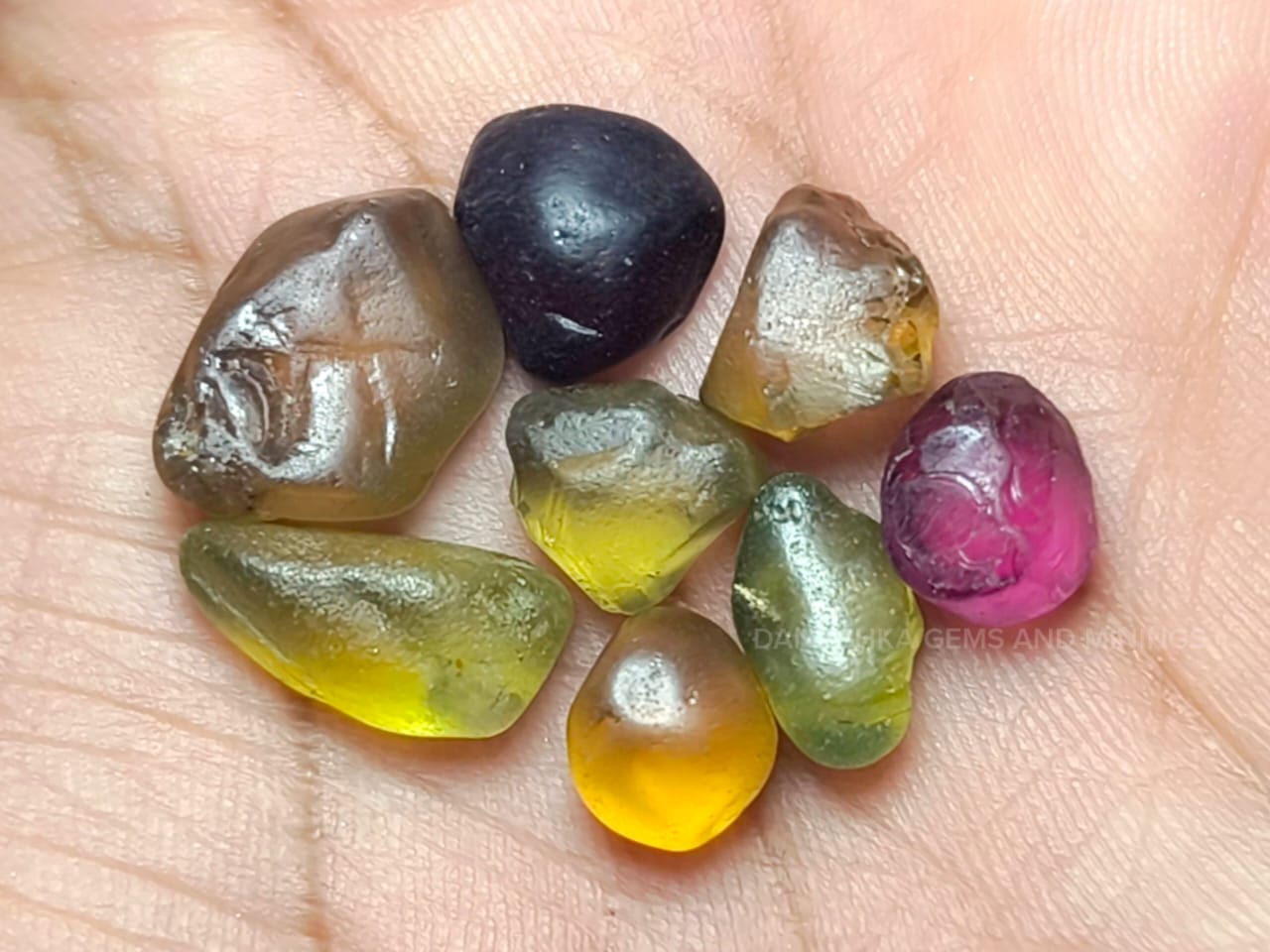 Facet Grade Rough Ceylon Zircon & Rhodolite Garnet