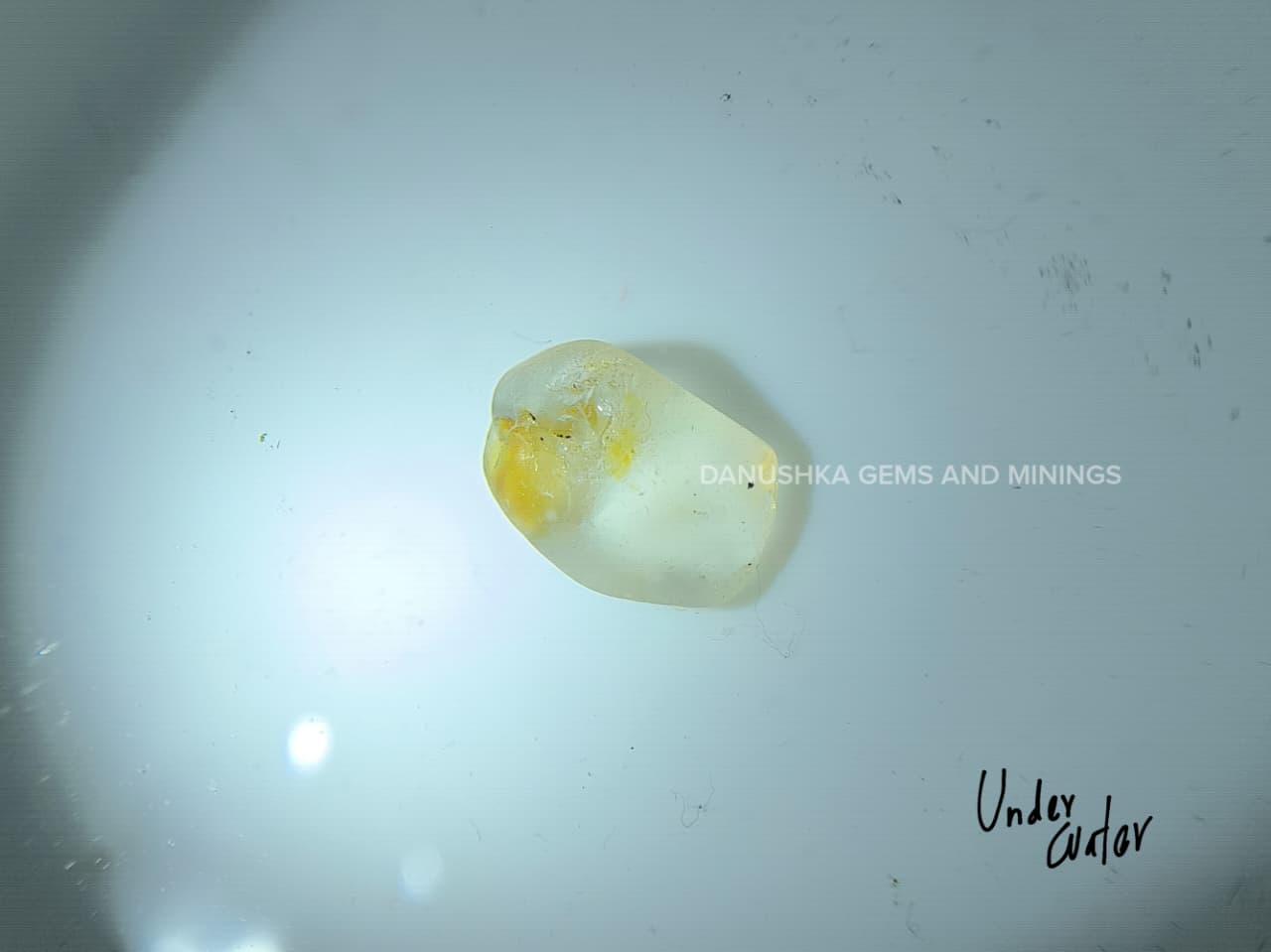 Facet Grade Ceylon Natural White Sapphire Rough