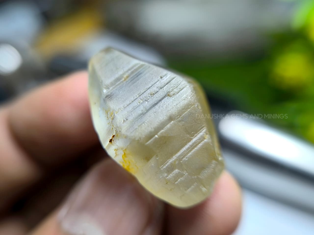 71 ct Ceylon Natural Unheated Sapphire Crystal from Ratnapura Village Around Mining in Sri Lanka - Image 7