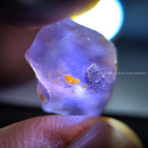 Facet Grade Ceylon Natural Unheated Purple Sapphire Rough – 10.30 ct from Bibilegama, Sri Lanka