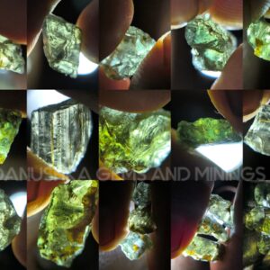 54.25 ct Natural Unheated Sri Lankan Kornerupine Rough Parcel from Elahera – 17 Pieces Facet Grade Gem Rough