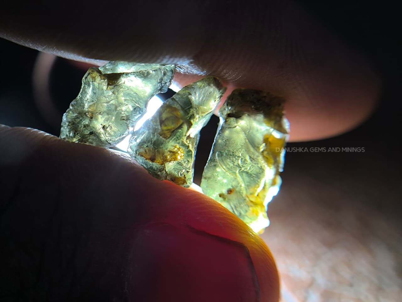54.25 ct Natural Unheated Sri Lankan Kornerupine Rough Parcel from Elahera – 17 Pieces Facet Grade Gem Rough - Image 4