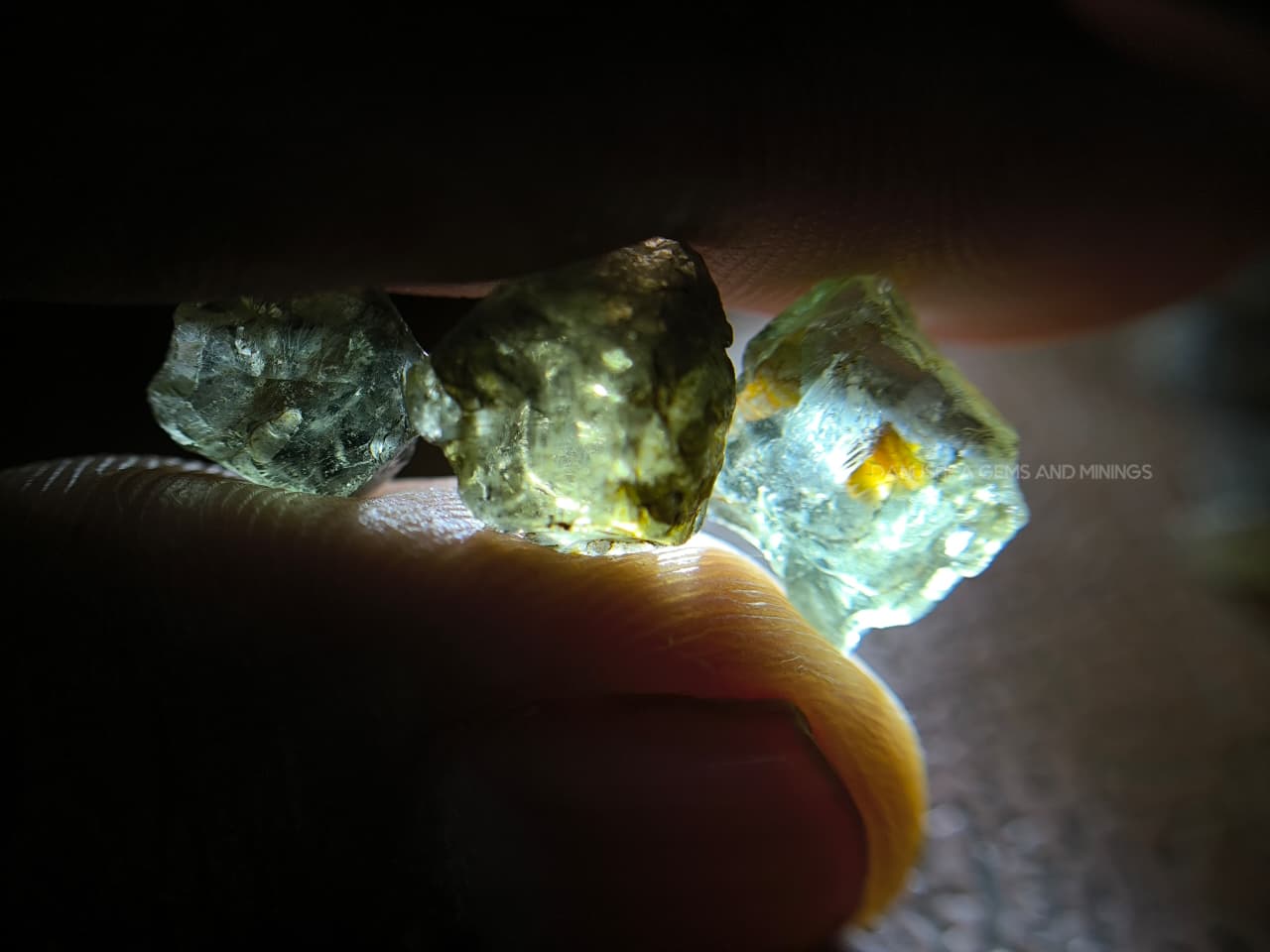 54.25 ct Natural Unheated Sri Lankan Kornerupine Rough Parcel from Elahera – 17 Pieces Facet Grade Gem Rough - Image 7