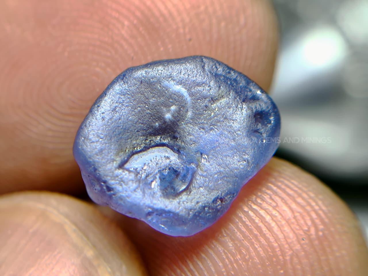 6.42 ct Natural Unheated Light-to-Medium Blue Sapphire Rough – Facet Grade Rough with Small Violetish Shift - Image 13