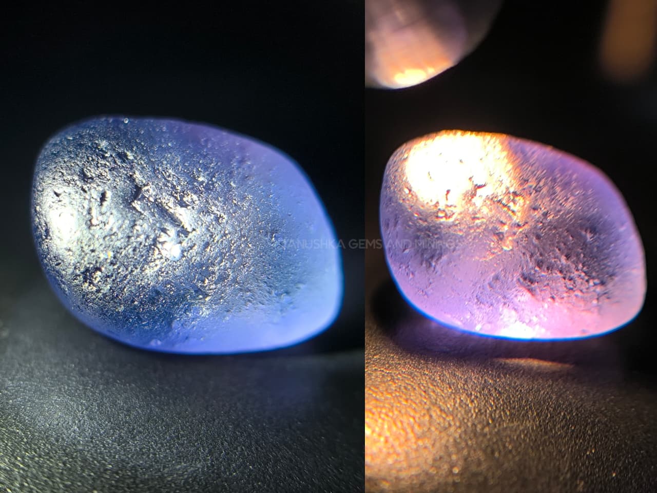3.53 ct Ceylon Natural Unheated Violetish-Blue Sapphire Rough from Bibilegama, Sri Lanka – Clean Facet Grade Alluvial Rough - Image 3