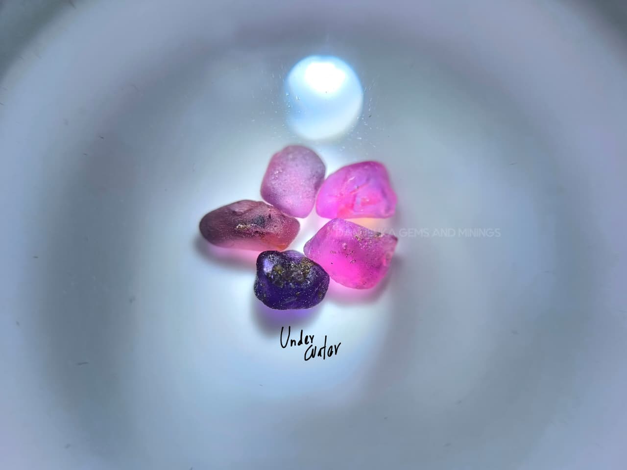 10.20 ct Ceylon Natural Unheated Fancy Sapphire Rough Parcel from Kahawatta, Sri Lanka – 5 Pcs Facet Grade Pink, Purple & Color-Band Sapphire Rough - Image 14