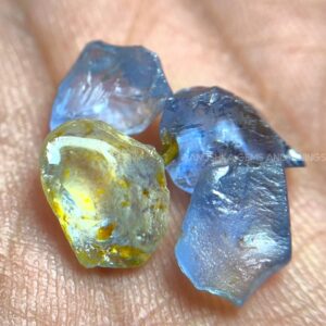 8.00 ct Ceylon Sapphire Rough Parcel – Ottu, Young Geuda & Light Blue Facet Grade Stones from Elahera