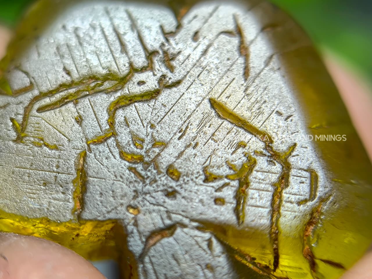 20.70 ct Ceylon Natural Unheated Yellowish-Green Chrysoberyl Crystal from Embilipitiya, Sri Lanka - Image 13