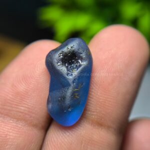 Natural Unheated Vivid Royal Blue Sapphire Rough – 13.90 ct from Kuruwita Village, Sri Lanka