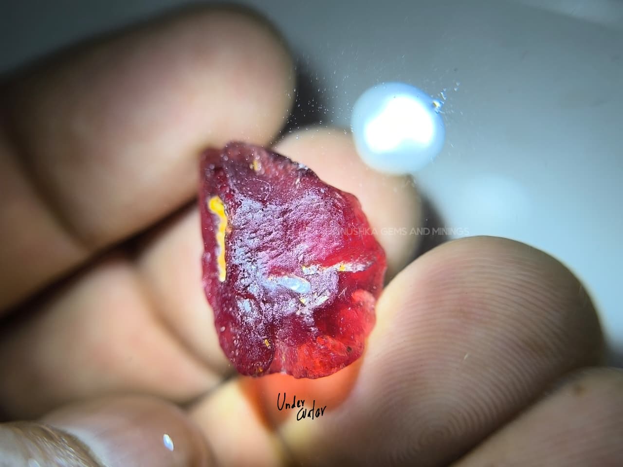 21.00 ct Ceylon Natural Unheated Pyrope Red Garnet Rough from Kolonna, Sri Lanka – Large Facet Grade Rough - Image 13