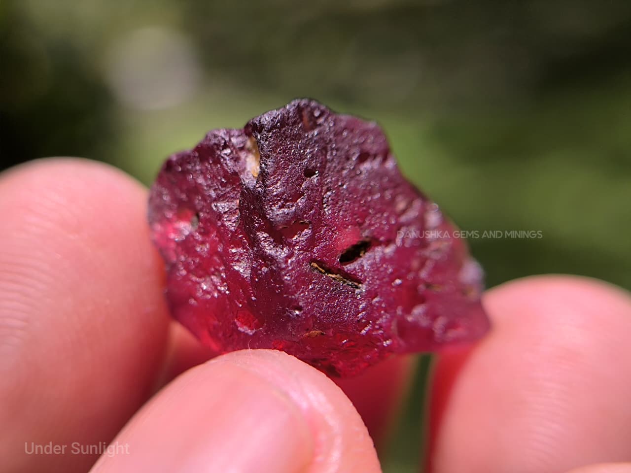 21.00 ct Ceylon Natural Unheated Pyrope Red Garnet Rough from Kolonna, Sri Lanka – Large Facet Grade Rough - Image 7