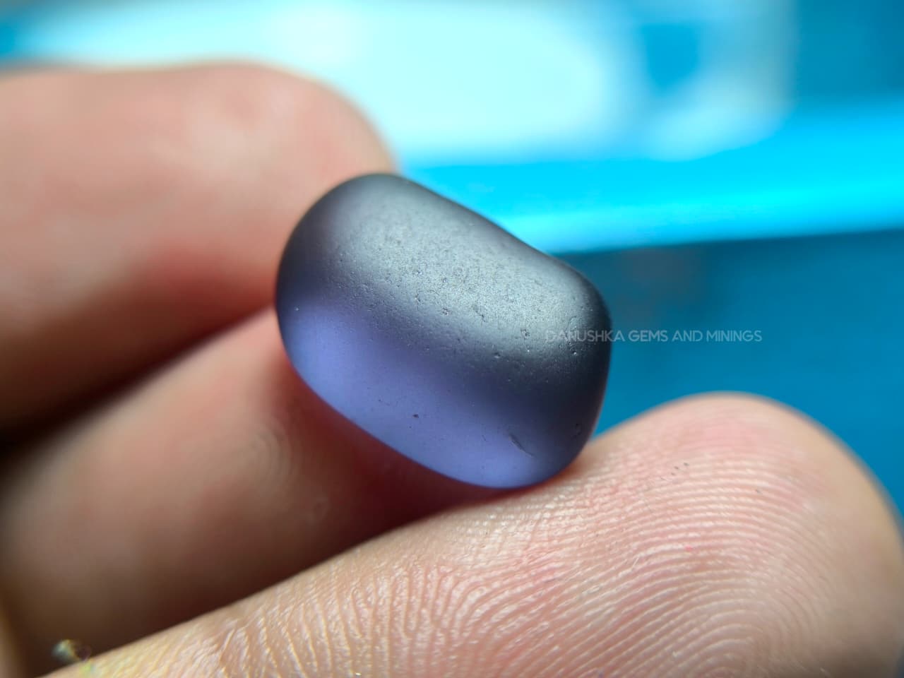 10.10 ct Natural Ceylon Steel Blue Spinel Rough – Unheated Clean Alluvial Spinel from Ratnapura - Image 7