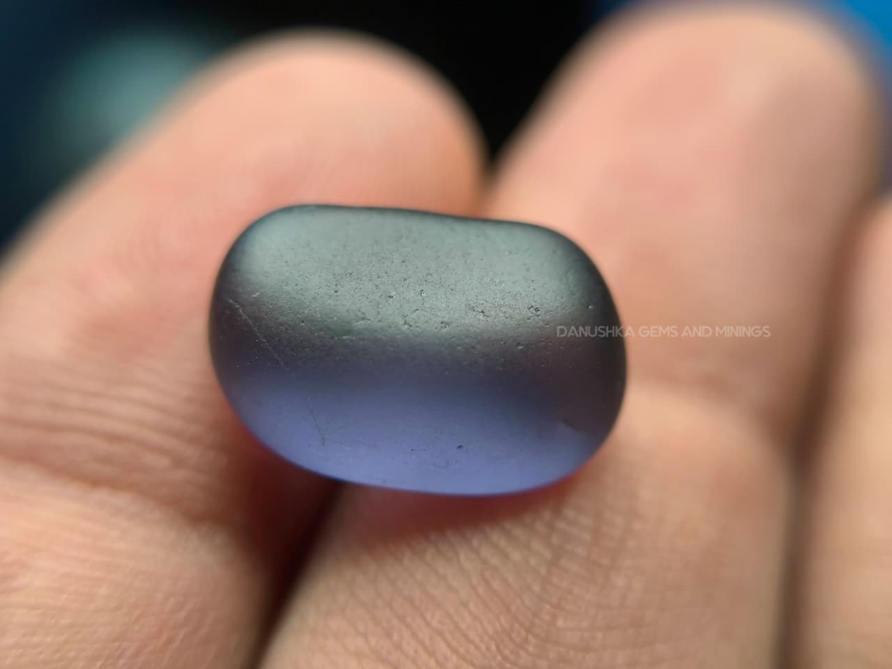 10.10 ct Natural Ceylon Steel Blue Spinel Rough – Unheated Clean Alluvial Spinel from Ratnapura - Image 9