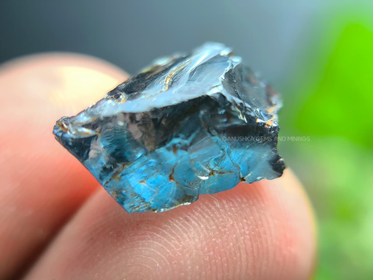 7.30 ct Facet Grade Deep Teal Blue Ceylon Spinel Rough – Matale Sri Lanka - Image 15