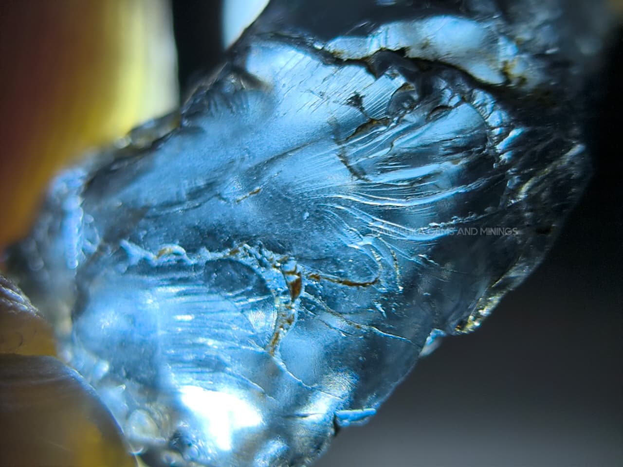 7.30 ct Facet Grade Deep Teal Blue Ceylon Spinel Rough – Matale Sri Lanka - Image 6