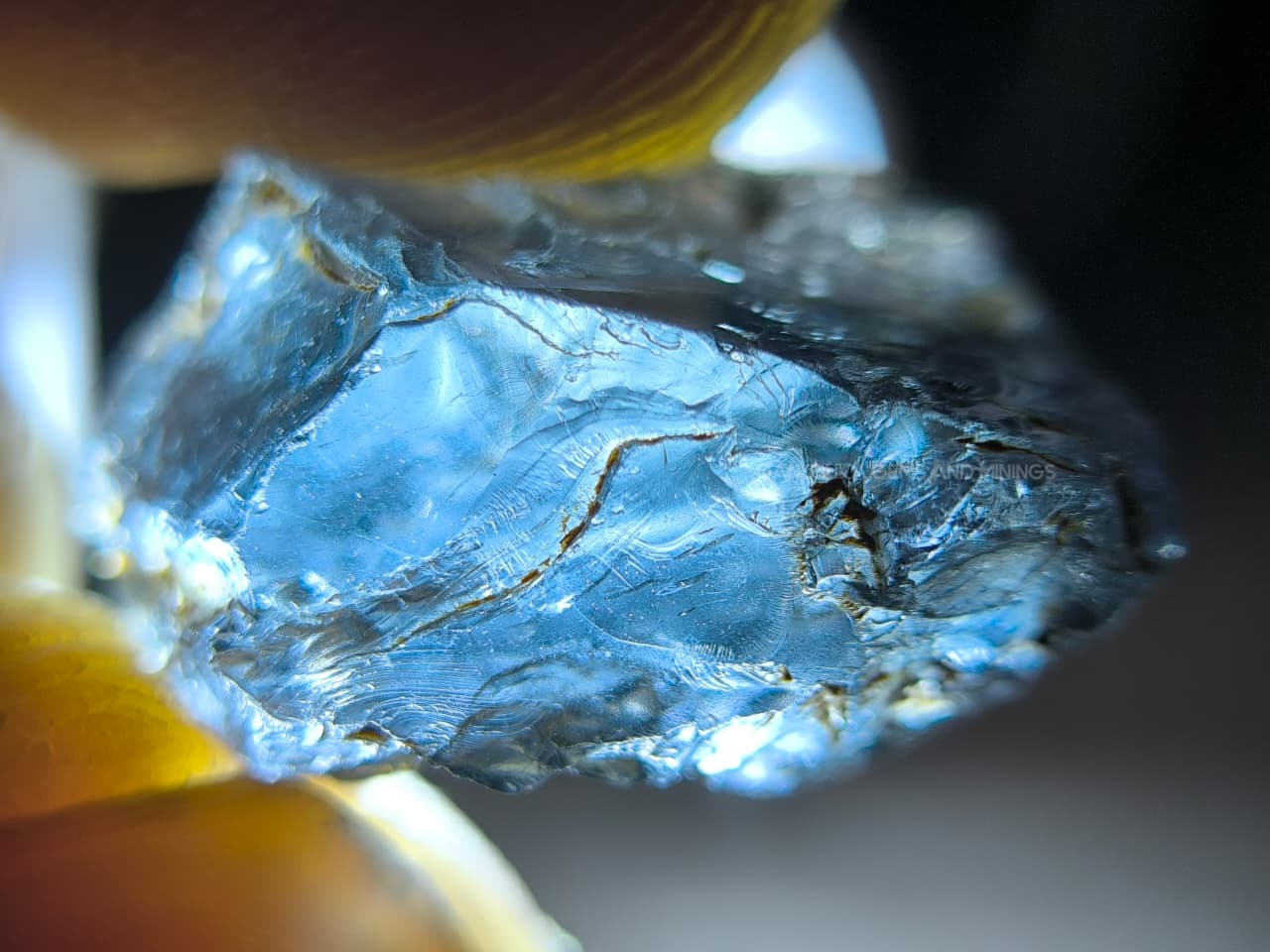7.30 ct Facet Grade Deep Teal Blue Ceylon Spinel Rough – Matale Sri Lanka - Image 7