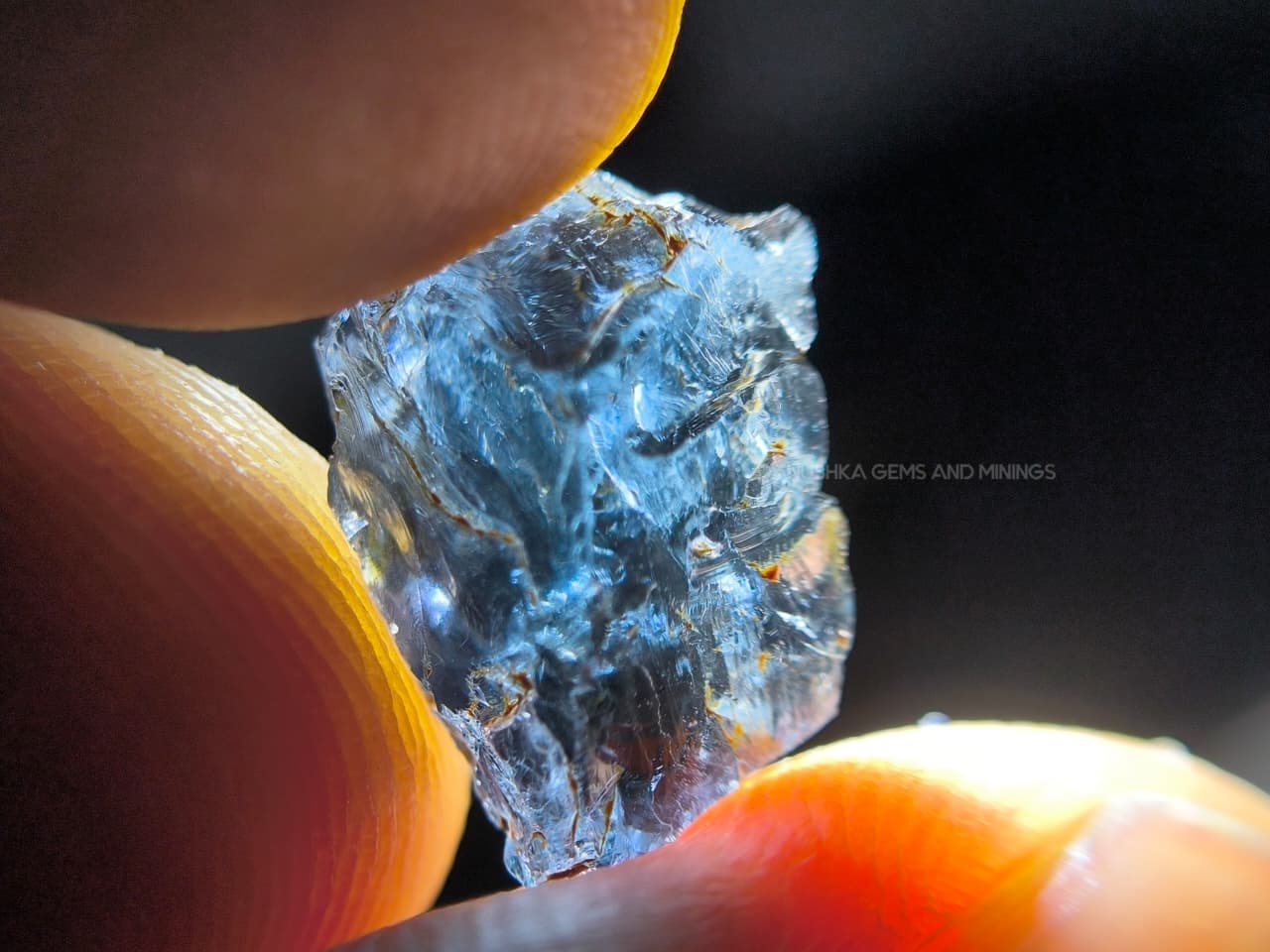 7.30 ct Facet Grade Deep Teal Blue Ceylon Spinel Rough – Matale Sri Lanka - Image 9