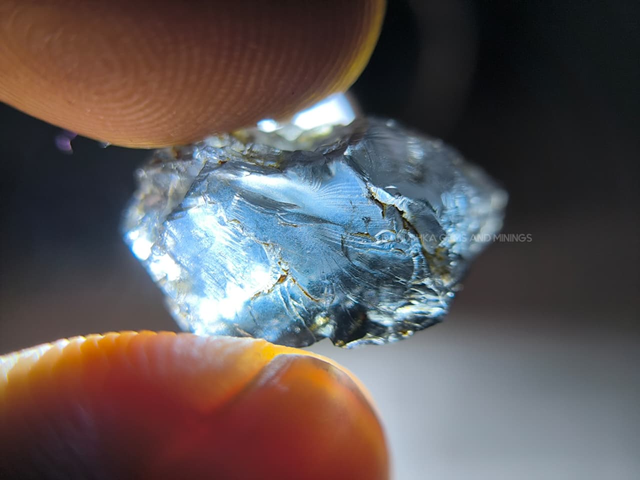 7.30 ct Facet Grade Deep Teal Blue Ceylon Spinel Rough – Matale Sri Lanka - Image 10