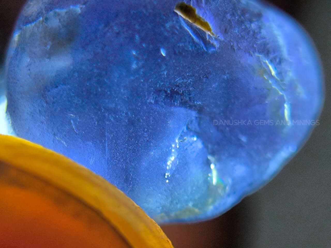 9.88 ct Ceylon Blue Sapphire Young Geuda Rough – Unheated Facet Grade from Endana, Sri Lanka - Image 4